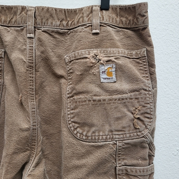Carhartt flame resistant khaki thick pants - Picture 7 of 11